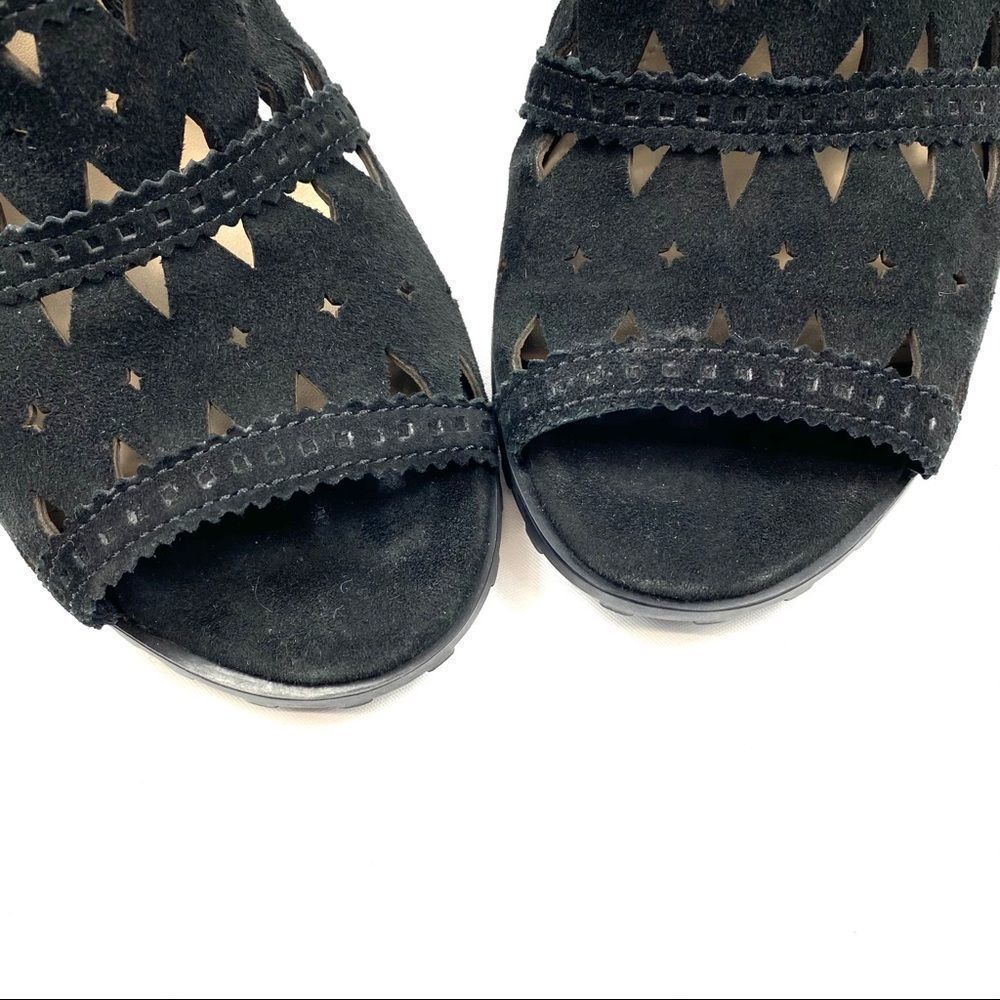 Via Spiga Latanya wedge sandal peep toe perforated - Picture 6 of 16